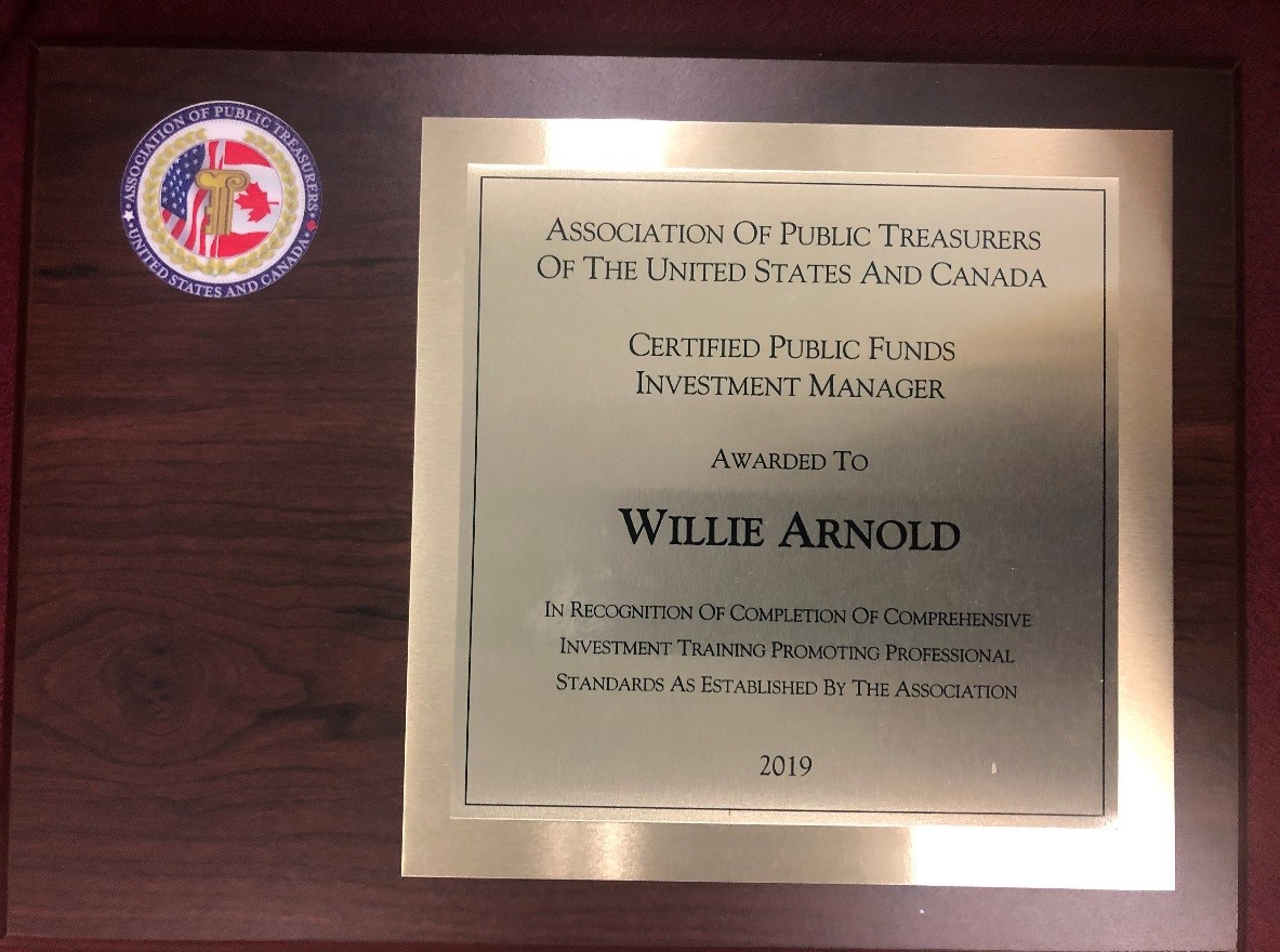 Certified Public Funds Investment Manager Certification