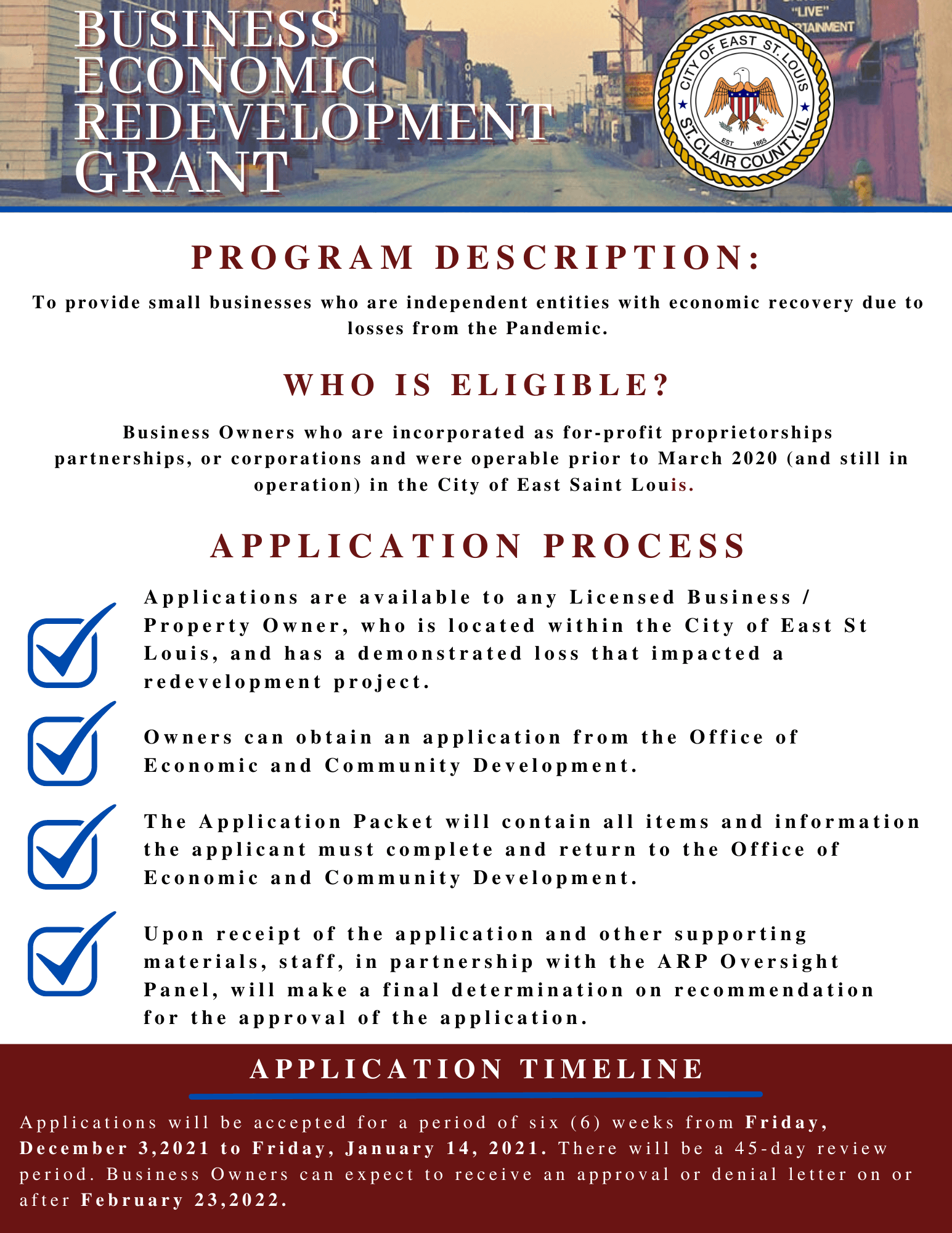 ECONOMIC REDEVELOPMENT FLYER