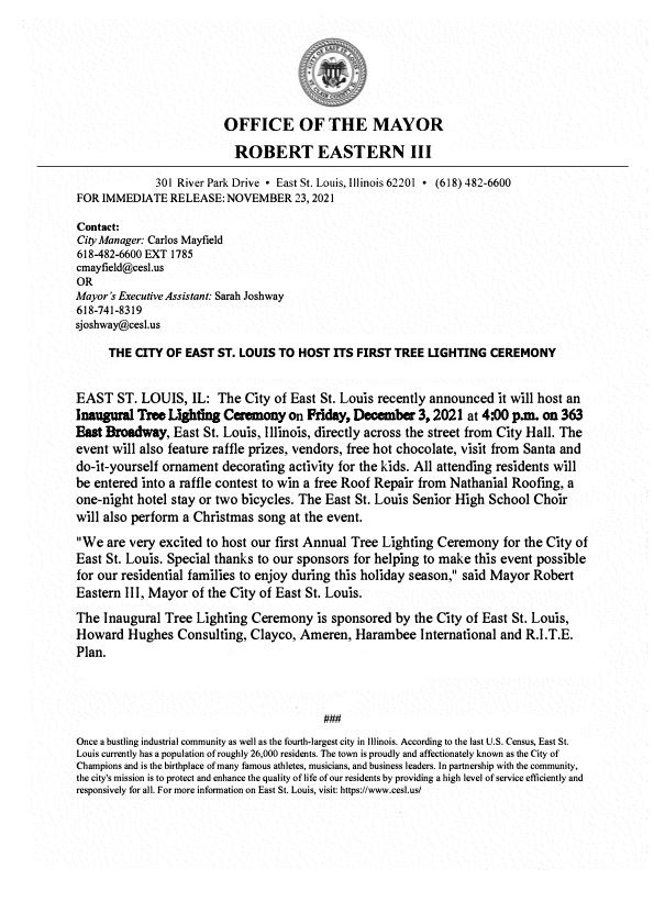 treelighting 2021 esl