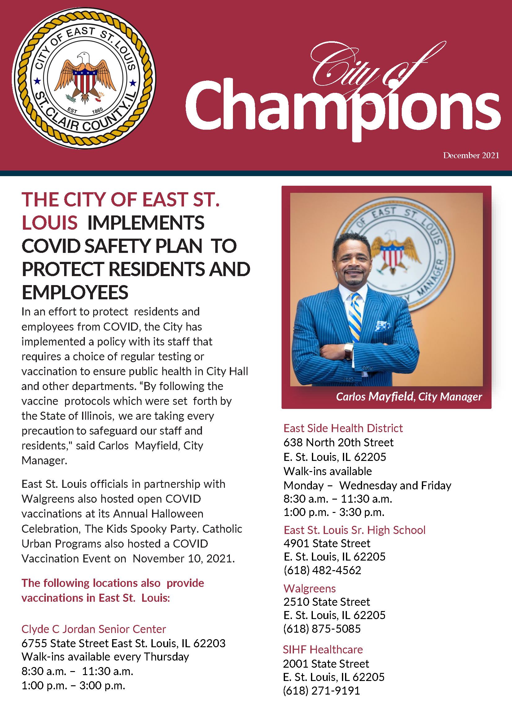 Dec 2021 News Letter Cover